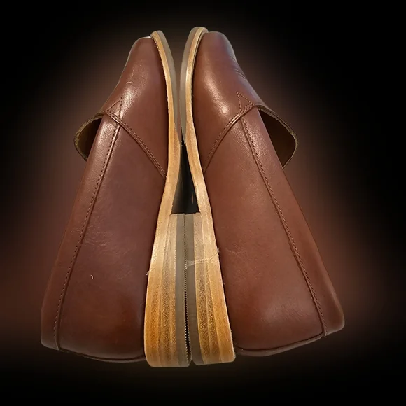 Patina Brown Leather Loafers shoes for Women sz 7.5 Portland - Picture 2 of 7